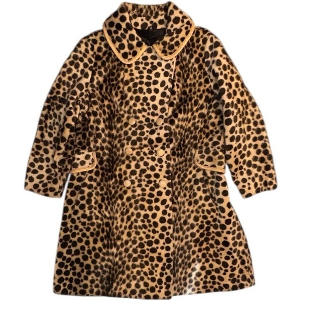 Safari Faux Leopard Coat CBK style City Chic NYC Street Style Old Money European - Picture 13 of 13